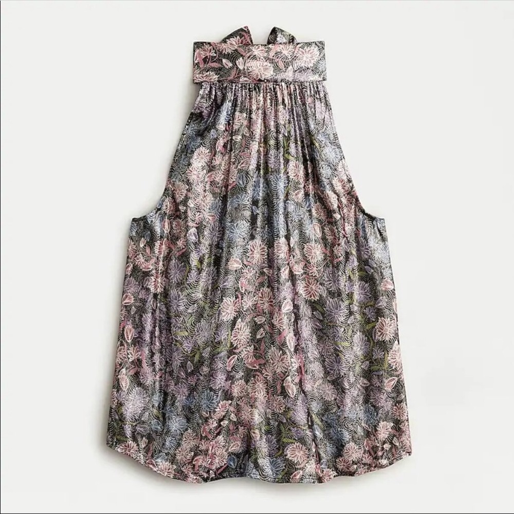 J. Crew Floral Sleeveless Top - Pink, Gray, Green